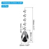 Unique Bargains Hanging Ornament DIY Craft Teardrop Crystal Chandelier Pendant Beads 5.71" x 1.5" 10 Pcs - 2 of 4