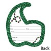 Big Dot of Happiness Mardi Gras - Shaped Fill-in Invitations - Masquerade Party Invitation Cards with Envelopes - Set of 12 - 3 of 4
