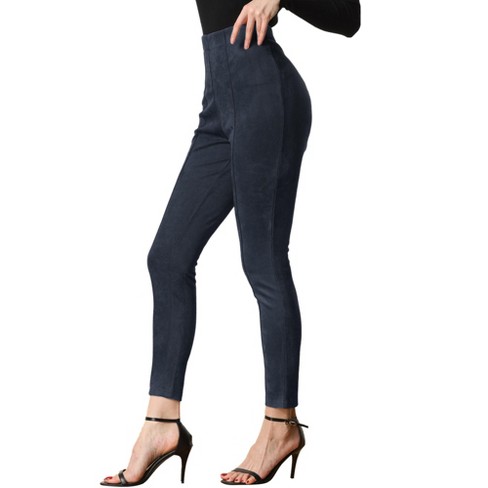 Navy suede leggings discount