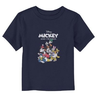 Mickey & Friends Distressed Retro Group T-shirt : Target