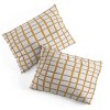 Deny Designs 2pc Twin/Twin Extra Long Menina Lisboa Striped Comforter and Pillow Sham Set Blue/Yellow: Abstract Pattern, Non-Woven Fabric - 4 of 4