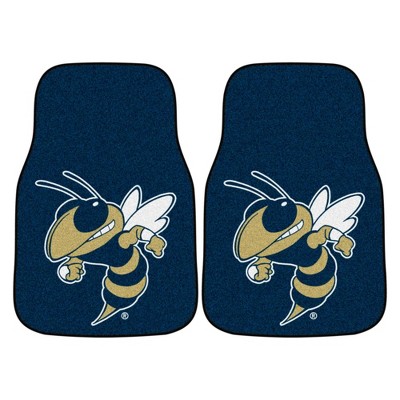 NCAA Georgia Tech Yellow Jackets Carpet Car Mat Set - 2pc