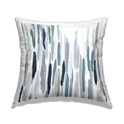 Stupell Industries Blue Varied Abstract Brushed Rainfall Lines