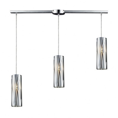 Elk Home Chromia 3 - Light Island Pendant Light in  Polished Chrome