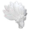 Foam Party Hats White Flowers & Feathers Crown - 2 of 4