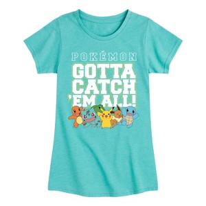 Girls' - Pokémon - Gcea Group Fitted Short Sleeve Graphic T-Shirt - 1 of 4