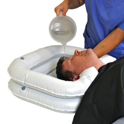 White Inflatable Portable Shampoo Basin for Elderly