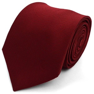 Boy's Solid Color Microfiber Poly Woven 2.5 Inch Wide And 49 Inch Long Necktie - 1 of 4