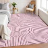 Acekool Washable Area Rug, Soft Rainbow Abstract Non-Slip Low Pile Stain Resistant Carpet for Living Room Bedroom Dining Room - 2 of 4