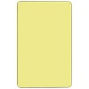 Flash Furniture Mobile 30''W x 72''L Rectangular Yellow Thermal Laminate Activity Table - Standard Height Adjustable Legs - 2 of 2