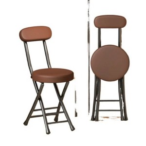 34.65'' Iron alloy folding chair with backrest - comfortable, portable, foldable, suitable for adults - 1 of 4
