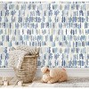 RoomMates Watercolor Fountain Blue Peel and Stick Wallpaper: Removable Vinyl, Geometric Abstract, 28.29 Sq Ft Coverage - 4 of 4