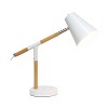 Creekwood Home Nordic Adjustable Wood Arm Desk Lamp Modern Table Light Matte White - 2 of 4