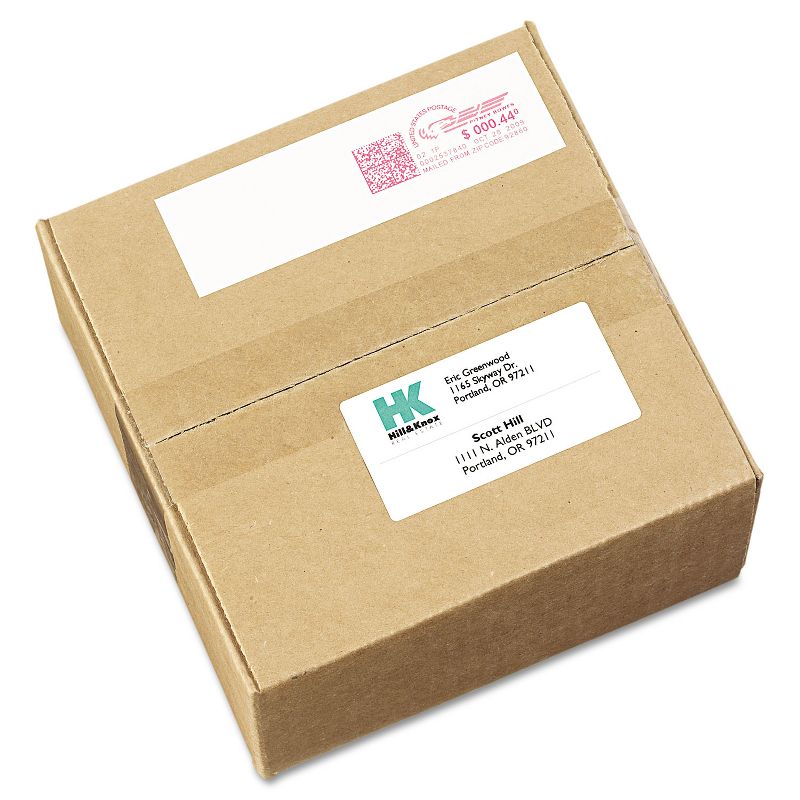 Avery Permanent Adhesive Postage Meter Labels 1 1/2 x 2 3/4 White 160/Pack 05288, 1 of 4