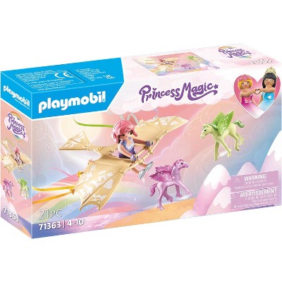 Playmobil Princess Trip with Pegasus Foals in the Clouds 71363 21pc