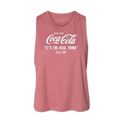 Women's - Coca-Cola - It's The Real Thing Graphic Racerback Tank
