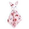 Hudson Baby Infant Girl Plush Blanket with Security Blanket, Floral Bunny, One Size - 3 of 4