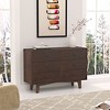 NicBex Modern Drawer Dresser,Wood Storage Cabinet with Retro Round Handle for Dining Room,Bedroom,Living Room,Entryway,Hallway,Walnut - 2 of 4
