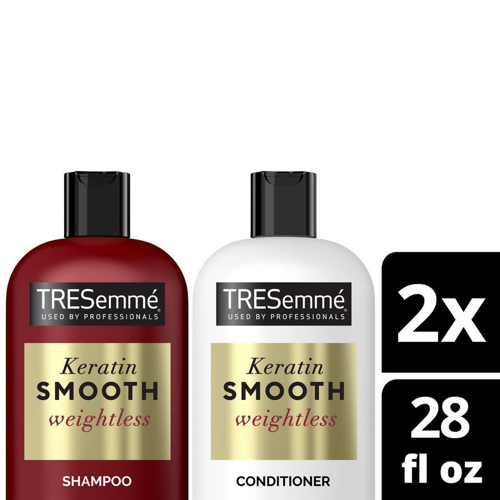 Photos - Hair Product TRESemme Keratin Smooth Shampoo & Conditioner - 28 fl oz/2ct 