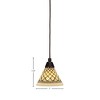 Toltec Lighting Any 1 - Light Pendant in  Dark Granite with 7" Chocolate Icing Shade - 2 of 2