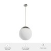 Hunter 16" Hepburn Ceiling Light Brushed Nickel Finish - 3 Bulb Incandescent Pendant for Indoor Spaces - 4 of 4