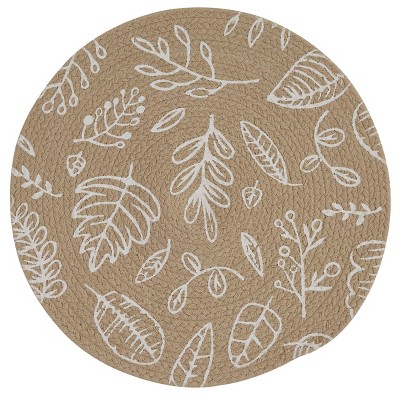 Split P Stone Leaf Round Placemat Set of 4