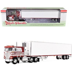Kenworth K100 COE Flat Top and 53' Utility Trailer w/ Reefer Red