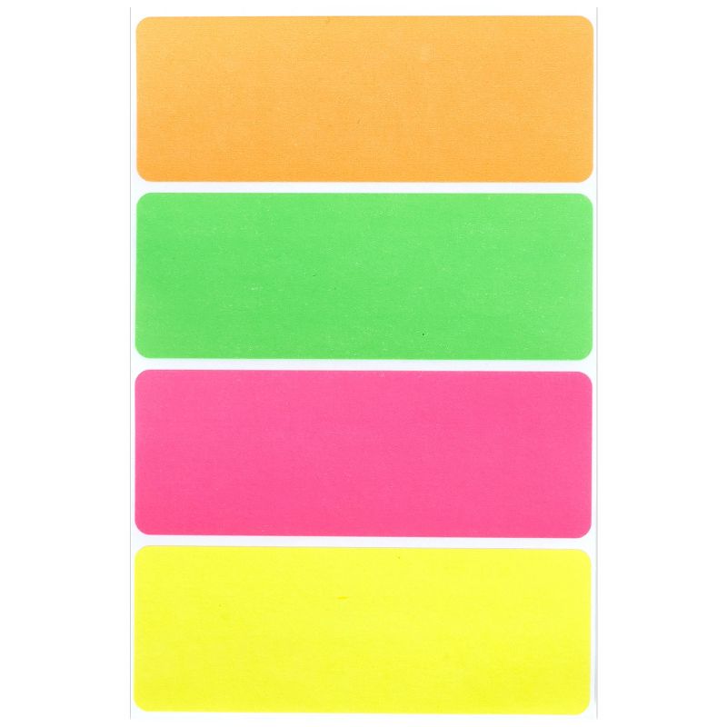 96ct 1&#34;x2.75&#34; Permanent Labels Neon - up &#38; up&#8482;, 2 of 4