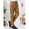 INSPIRE CHIC Men's Casual Striped Slim Fit Color Block Business Pants - 2 of 4