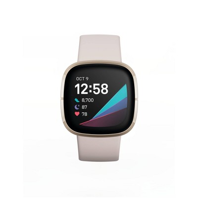 white smart watch