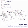 ChicFurnit L-Shaped Modular Sectional Sofa Couch Left / Right Chaise Chenille Upholstered 6 Pillows Sofa Couches for Living Room - 3 of 4