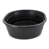 Little Giant Oval Durable Plastic Black Stock Tank 15 Gallon Feed, Water  Trough 