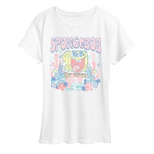 Women's - Spongebob Squarepants - Cute Pastel Short Sleeve Graphic T-Shirt - 1 of 4