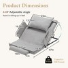Electric Adjustable Bed Backrest, 300 lbs Weight Capacity, 4-68° Upgraded Lifting System with Collapsible Safety Rails, Remote Control, for Elderly - 2 of 4