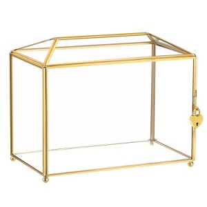Unique Bargains Brass Wedding Graduation Party Decorative Box - 1 of 4