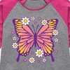 Girls' - Instant Message - Mandala Butterfly Shirt Tail Raglan Graphic T-shirt - 2 of 4