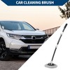 Unique Bargains Car Cleaning Brush Kit Car Wash Mop Wash Brush Telescopic for Cars Auto RV Truck Gray White 1pc - 3 of 4