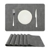 Unique Bargains Dining Heat Resistant Faux Leather PU Placemats 17 x 12 Inches 6 Pcs - 3 of 4