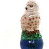 Old World Christmas Glass Blown Owl Tree Topper - 3 of 4