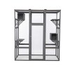 LAOTIES Extra Large Wooden Outdoor Cat Enclosure,Multi Level Catio with Roof,Walk-In Cat House for Multiple Cats - 2 of 4