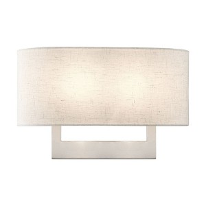 Livex Lighting 2 - Light Wall Light in  Brushed Nickel - 1 of 4
