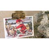 Kalalou Set of Two Christmas Tree Card Clips on Stands – Festive Metal Holiday Display - 4 of 4