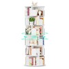 Besiost Rotating Bookcase, 360 Display Corner Bookshelf for Small Space - 4 of 4
