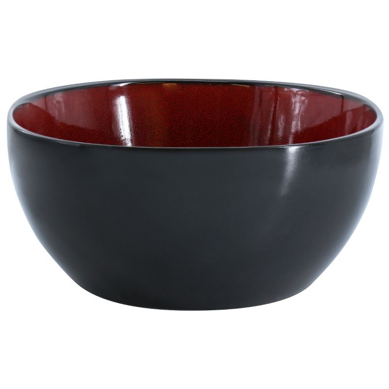 Gibson Home Urban Cafe 10.3in Stoneware Serving Bowl in Grey, 1 of 6