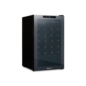 LUMA Comfort Shadow Series Wine Cooler Refrigerator 51 Bottle, Freestanding Glass Door Fridge, Single Zone Wine Refrigerator - 1 of 4