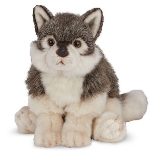 Bearington Nanook Plush Stuffed Animal Gray Wolf, 13 inches - 1 of 4