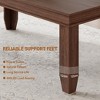 71 Inch Dining Table for 6-8, Rustic Wood Kitchen Table with Edge Trim, Large Rectangular Dinner Table - 4 of 4