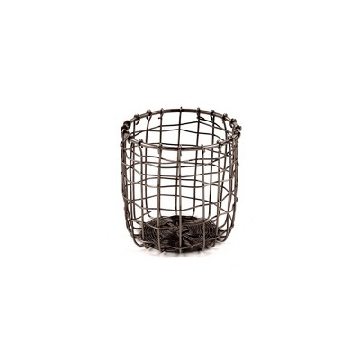 Design Ideas Cabo Pencil Cup – Wire Pencil Holder – Desktop Organizer – Natural, 3.5” x 3.5” x 4”