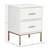 Alpine Furniture Madelyn Nightstand, White - 3 of 4