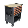 NicBex 4-Drawer Rolling Tool Chest Mobile Tool Cart with Wheels and Wood Top for Garage and Warehouse - 3 of 4